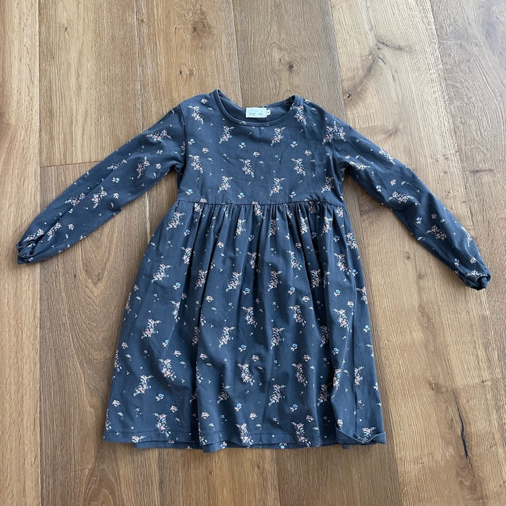 Konges Slojd dress, girls, grey floral